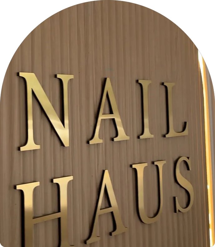 Nail Haus signage